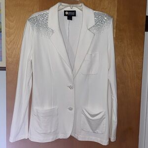 Christine Alexander cotton/modal blazer